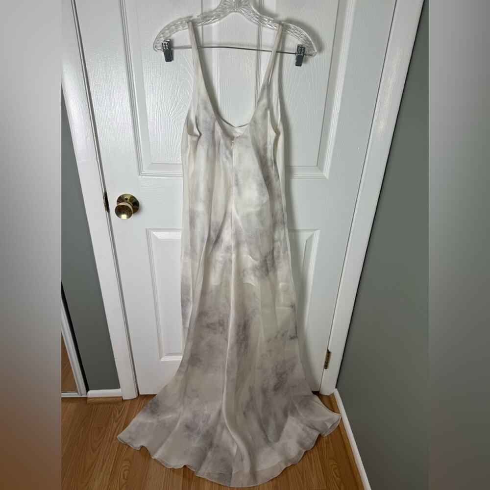 Grace Ling Silk Bias Slip Dress in Ash White L - Picture 11 of 15